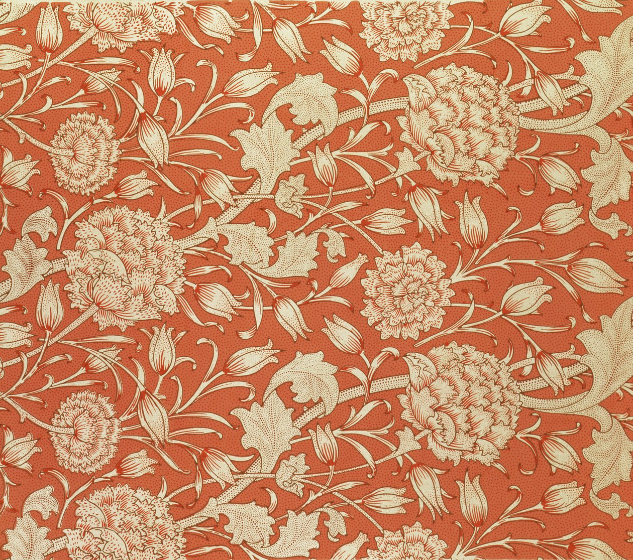 Design tapety tulipán, 1875 od William Morris