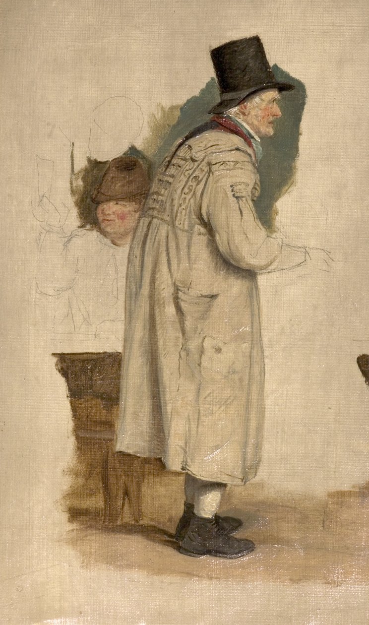 Starý muž v haleně od William Mulready