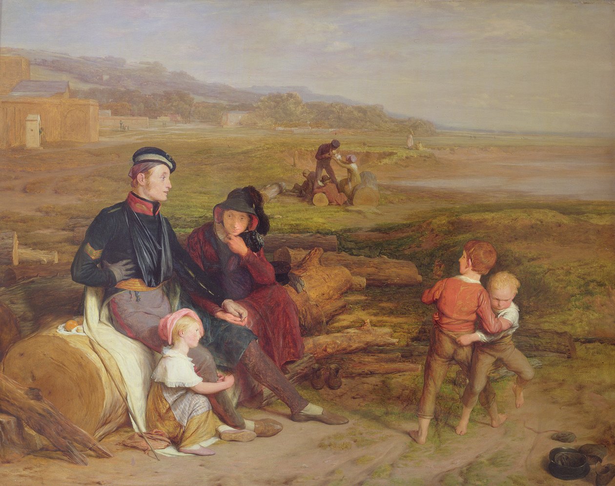 Rekonvalescent z bitvy u Waterloo, 1822 od William Mulready