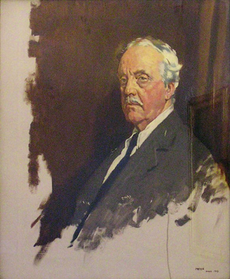 Arthur James Balfour 18481930, 1. hrabě z Balfouru, OM, KG, PC, FBA, FRSn od William Orpen