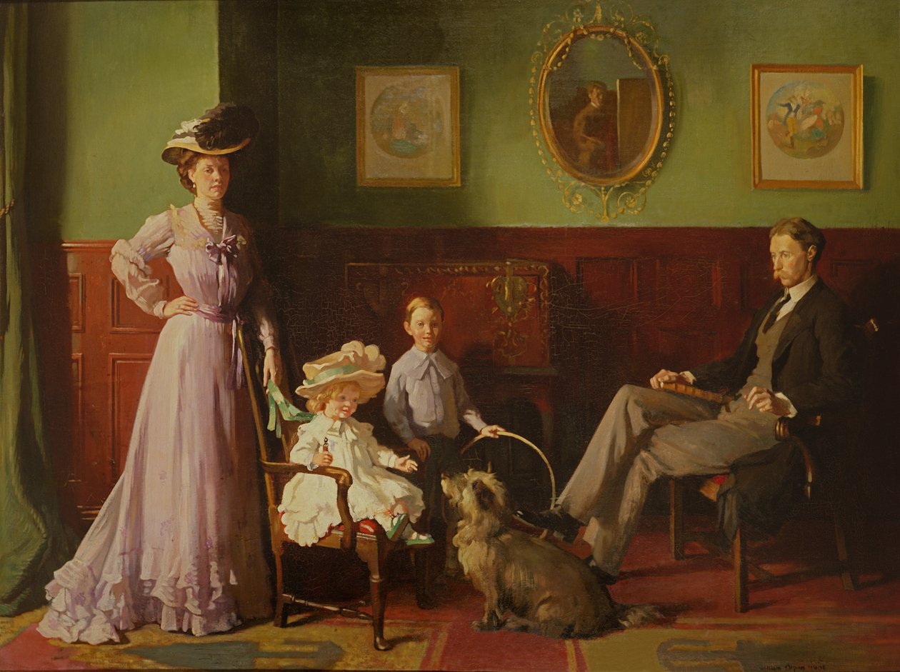 Skupinový portrét rodiny George Swintona od William Orpen