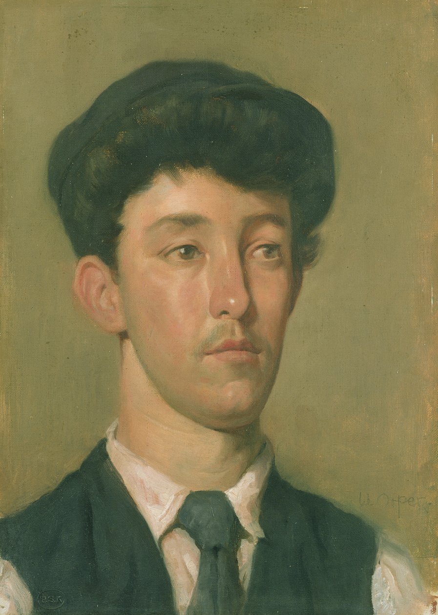 Portrét mladíka (olej na plátně na desce) od William Orpen