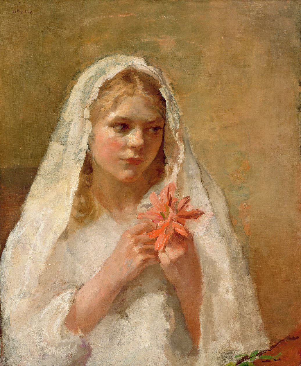 První přijímání - dcera umělce od William Orpen