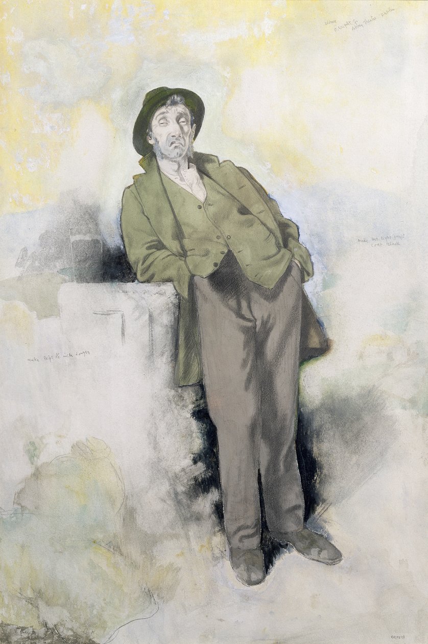 The Tramp (tužka a wc na papíře) od William Orpen