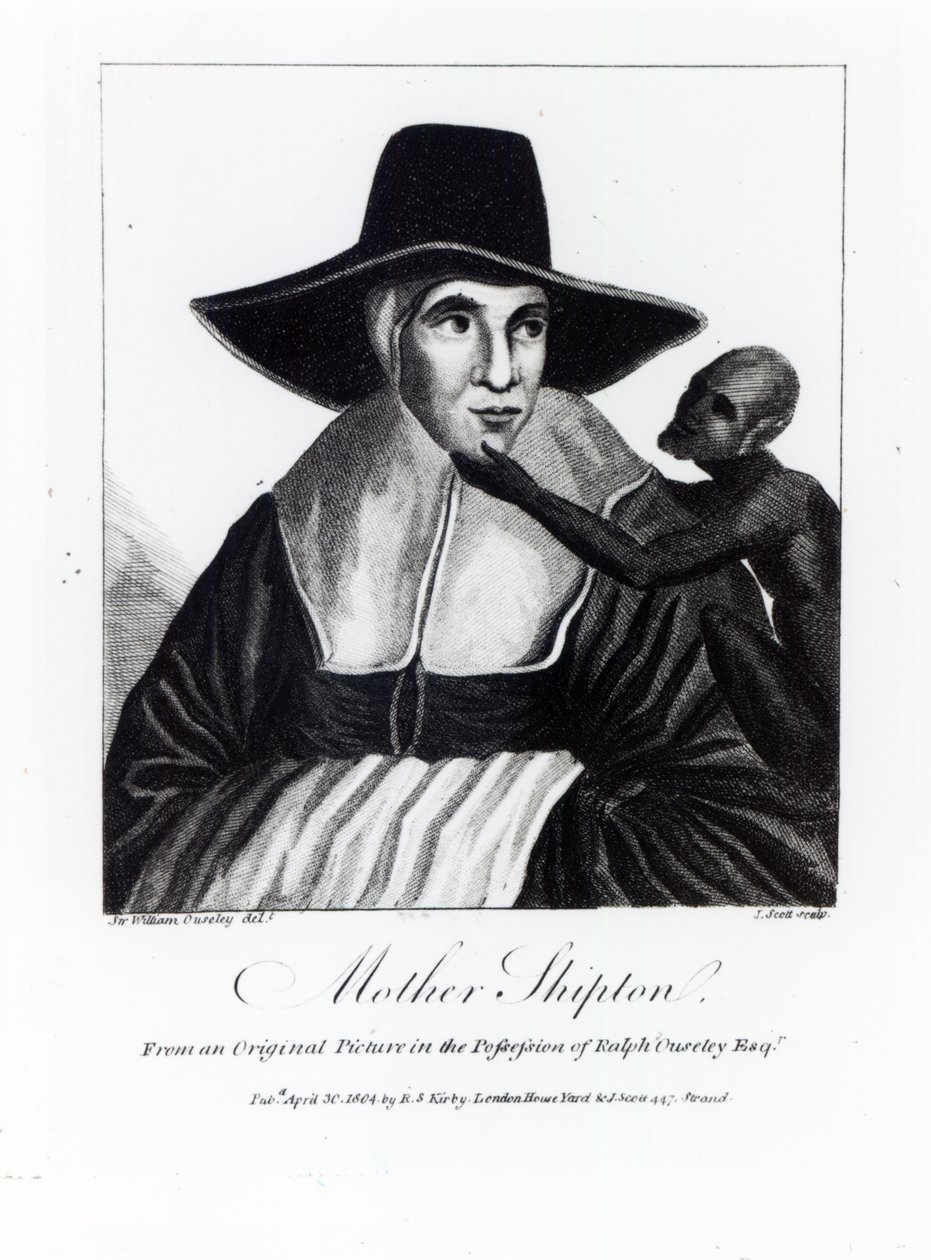Matka Shiptonová, vyrytá Johnem Scottem, 1804 od William Gore Ouseley