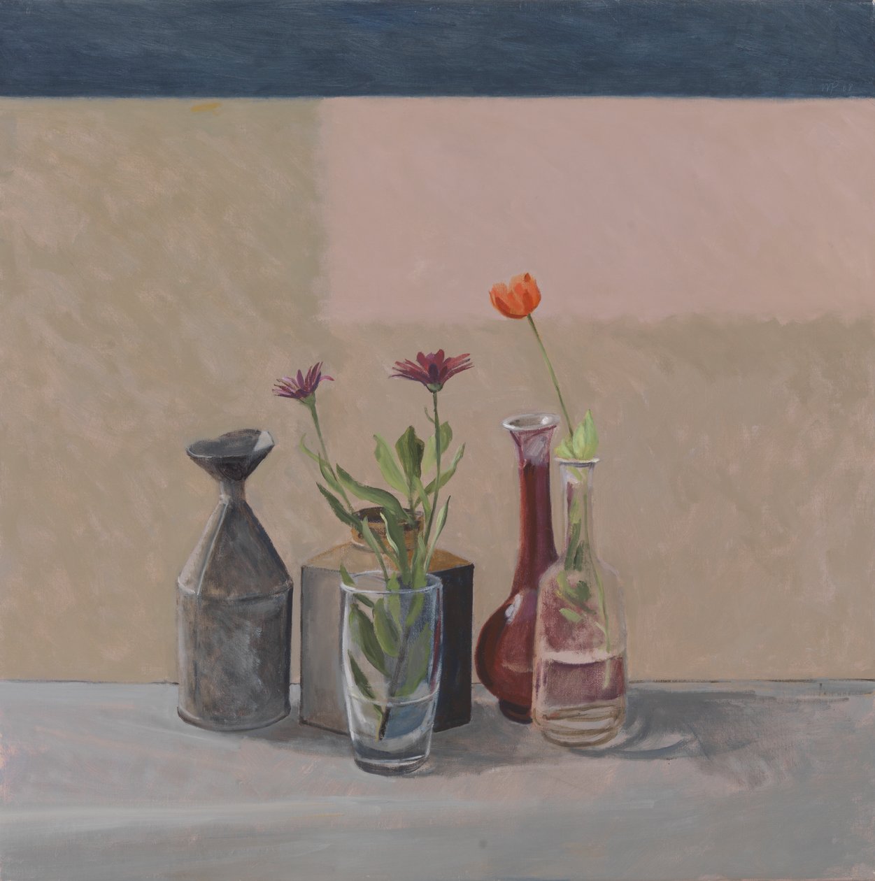 Oranžový mák - plechovky od lahví, 2008 od William Packer
