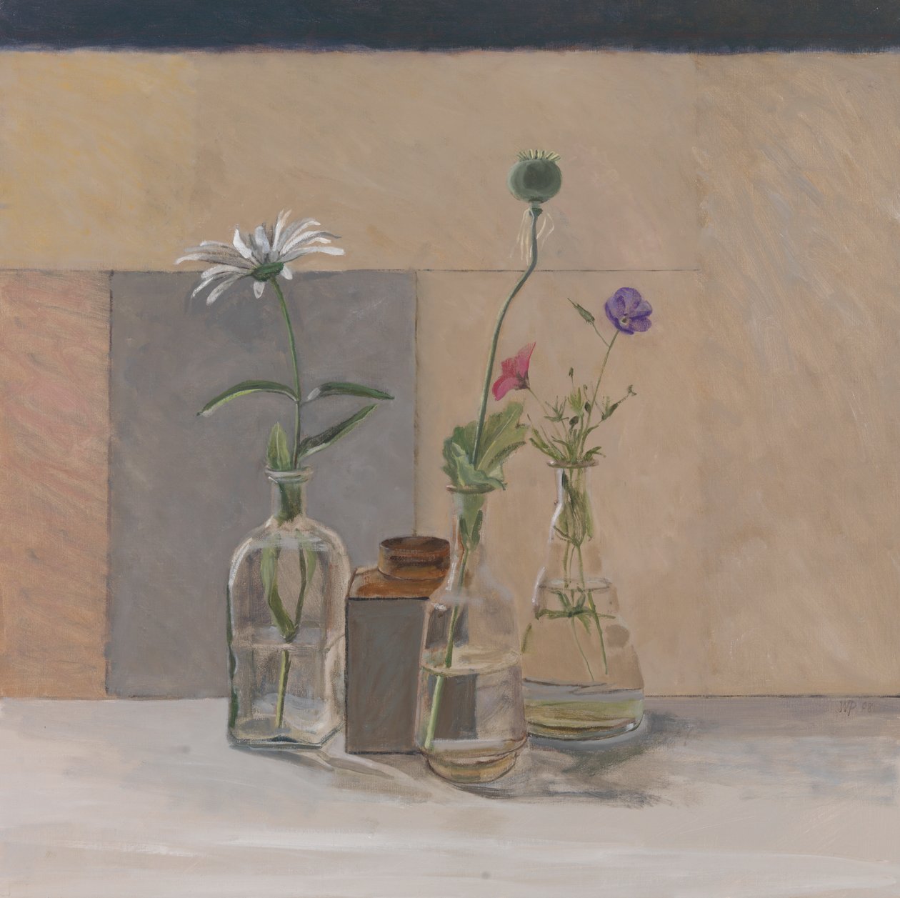 Červenobílé modré lusky se semeny, 2008 od William Packer