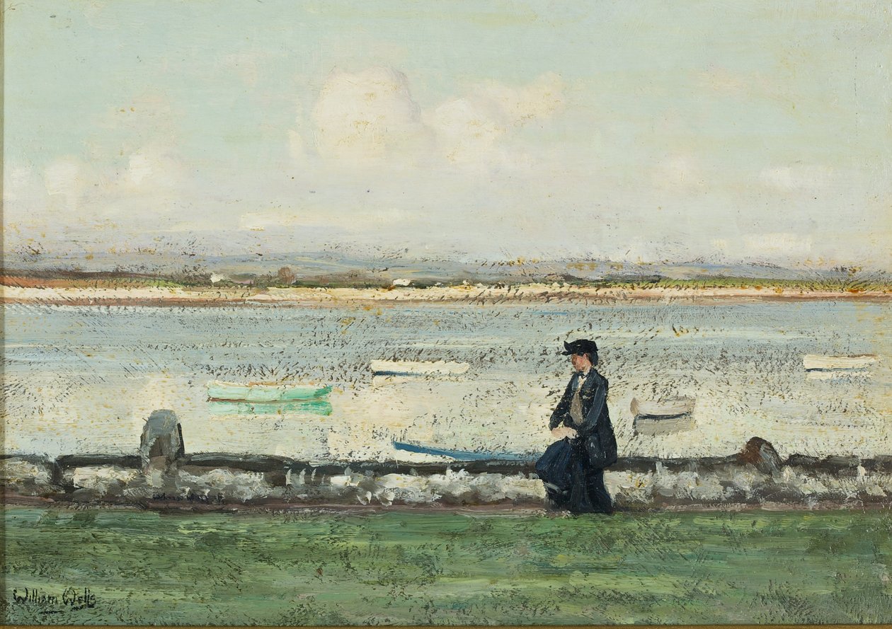 Lune na Sunderland Point od William Page Atkinson Wells