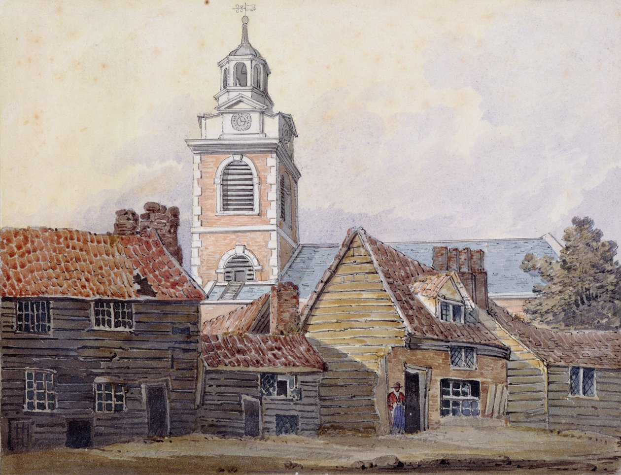 Pohled na Christchurch, 1810 od William Pearson