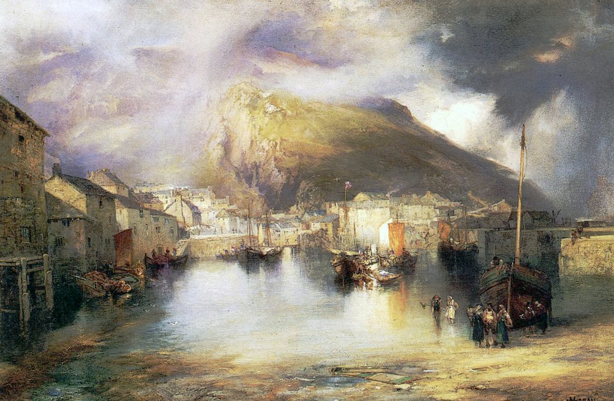 Polperro, Cornwall, 1907 od William Penn Morgan