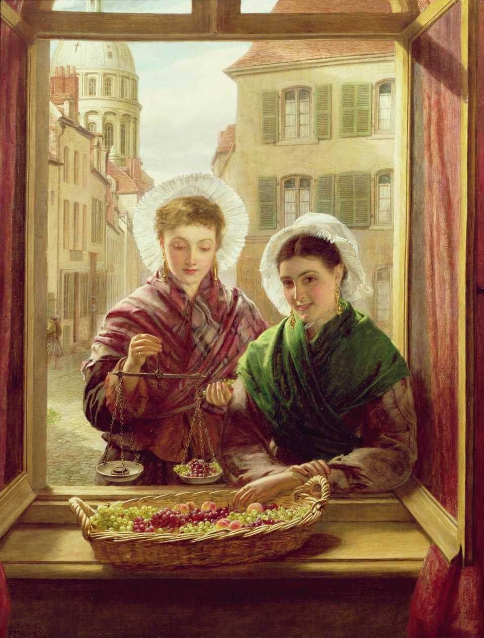 U mého okna, Boulogne, 1872 od William Powell Frith