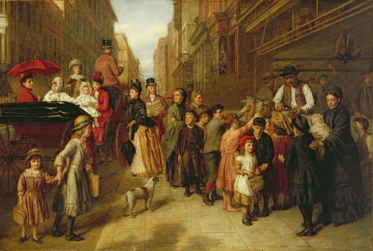 Chudoba a bohatství, 1888 od William Powell Frith