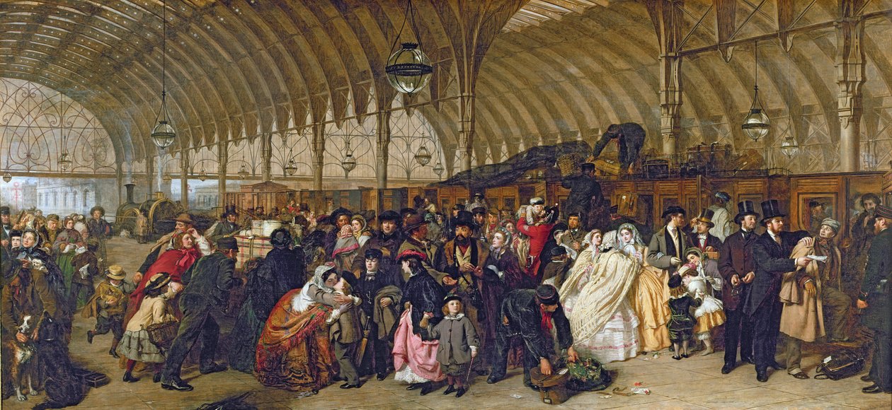 Nádraží, 1862 od William Powell Frith
