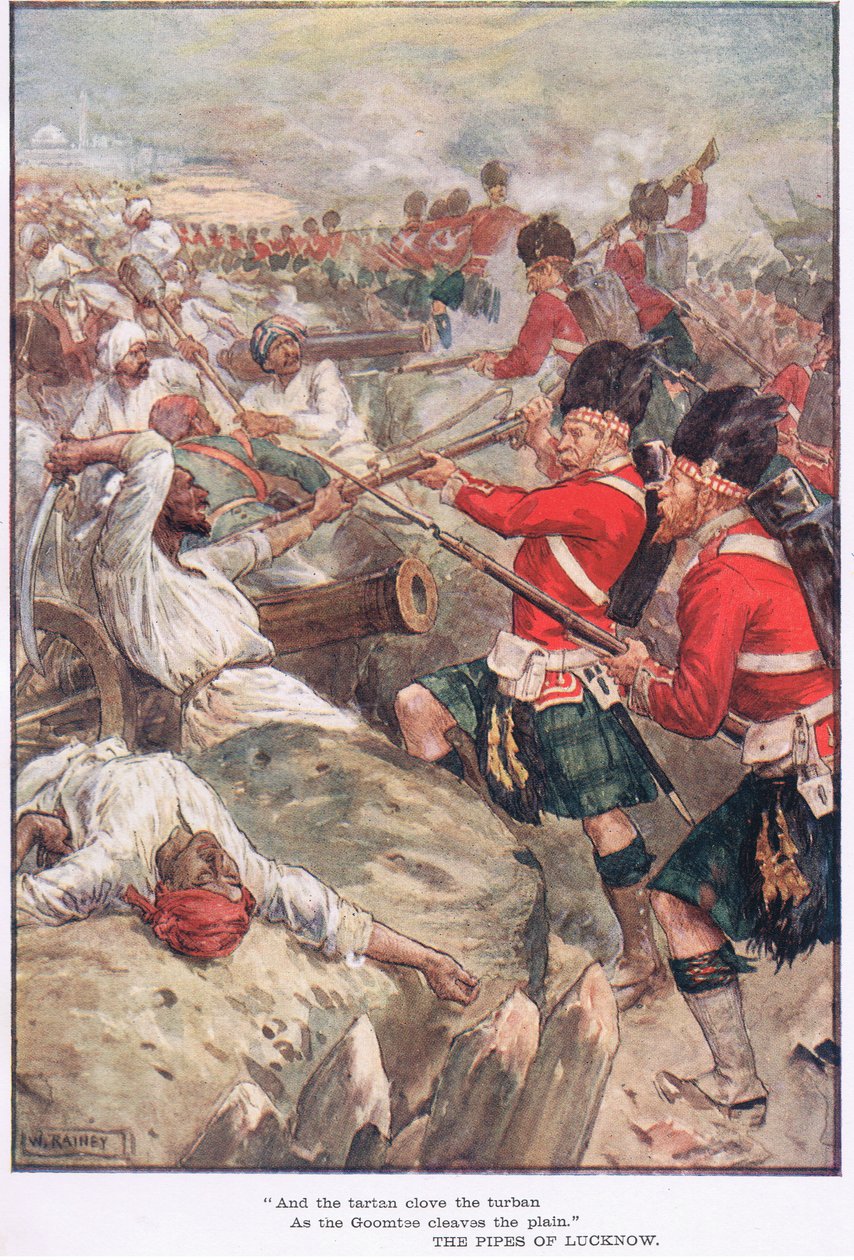 A tartanový hřebíček turban od William Rainey