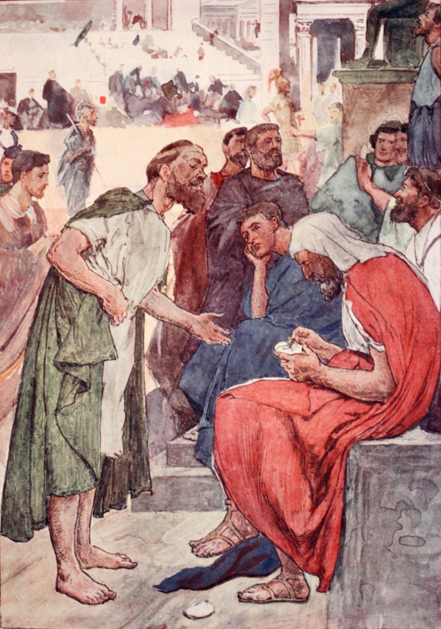 Aristides a občan, ilustrace z 