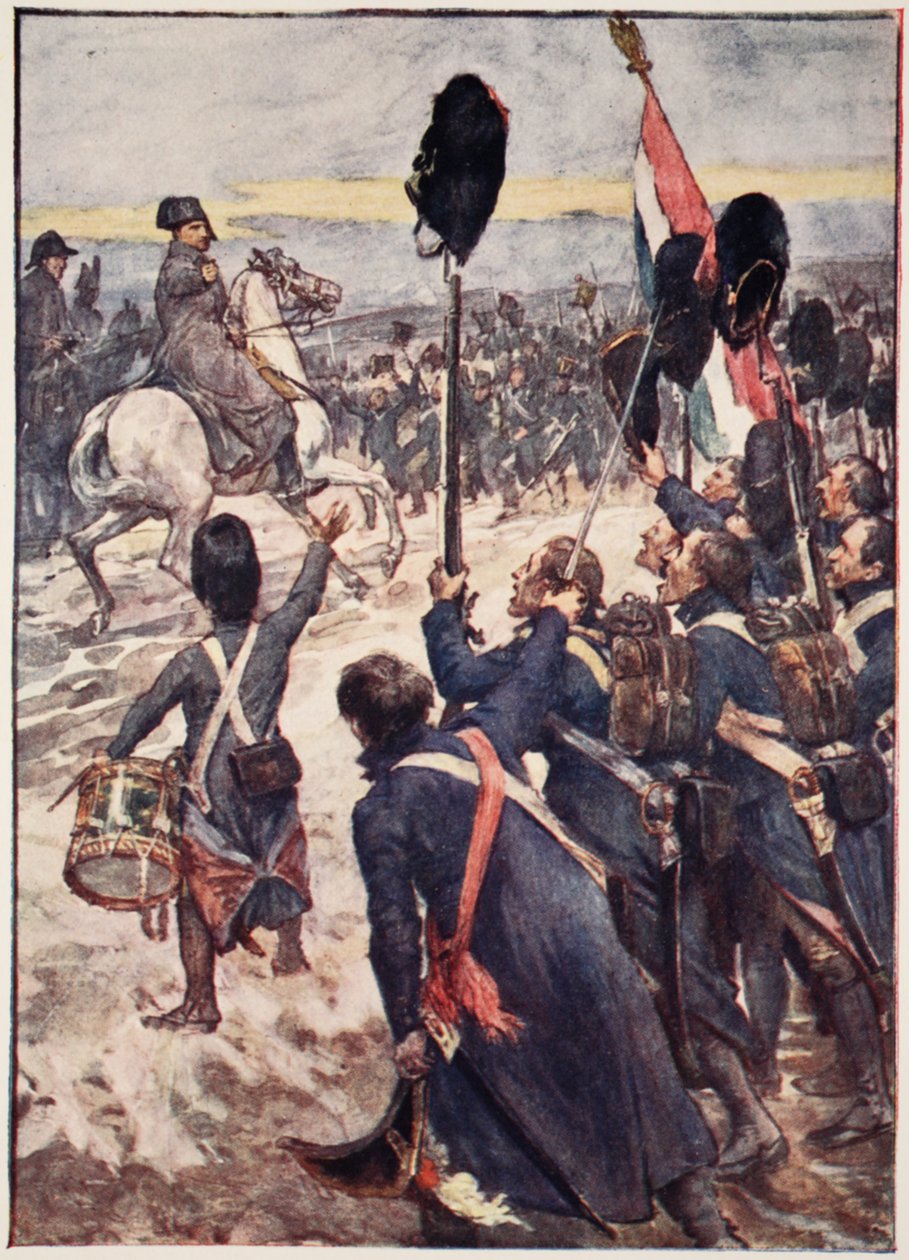 „Vojáci, tato bitva musí být hromový klapot“, deska z „Příběh Francie, Mary MacGregor, 1920 (barevné lito) od William Rainey