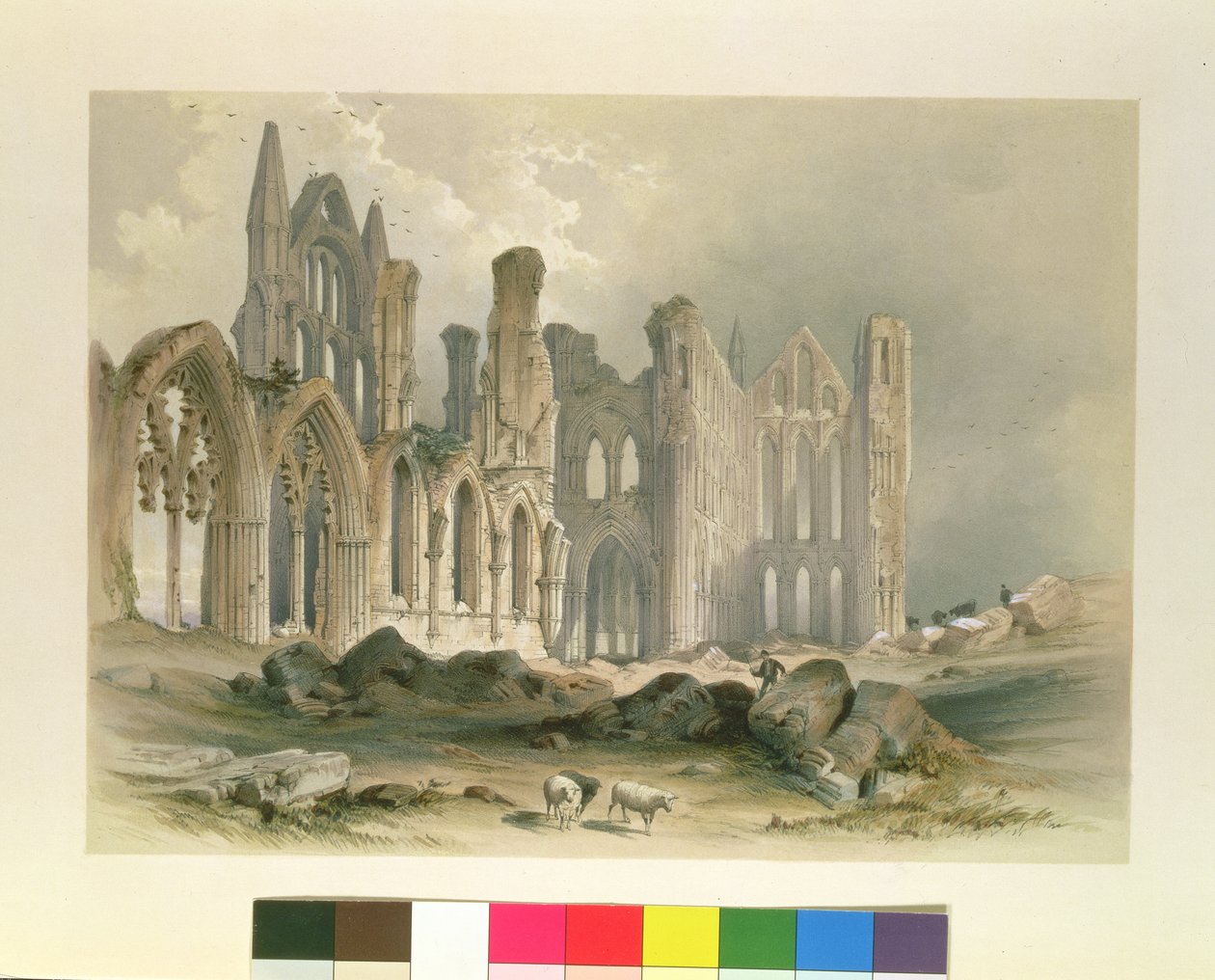 Whitby Abbey ze severovýchodu, z 