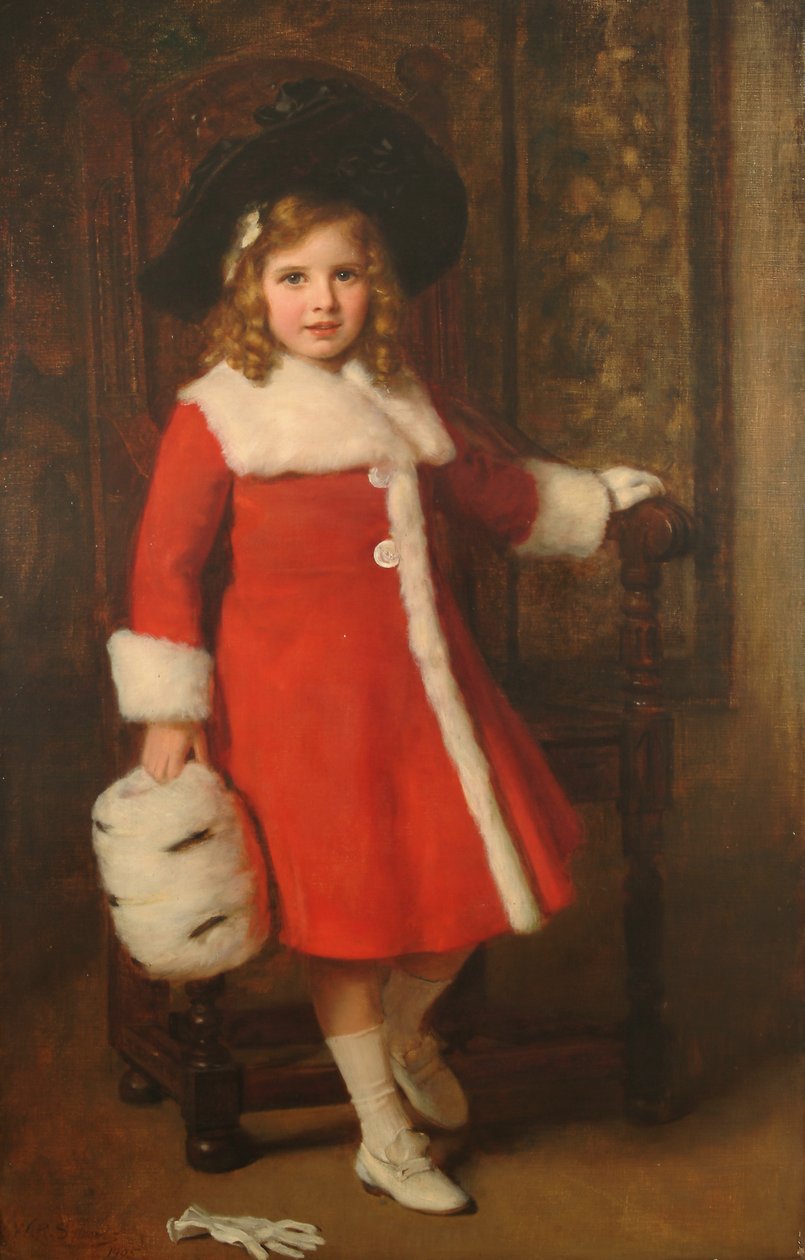 Portrét Clarice Honor Edwards, 1905 od William Robert Symonds