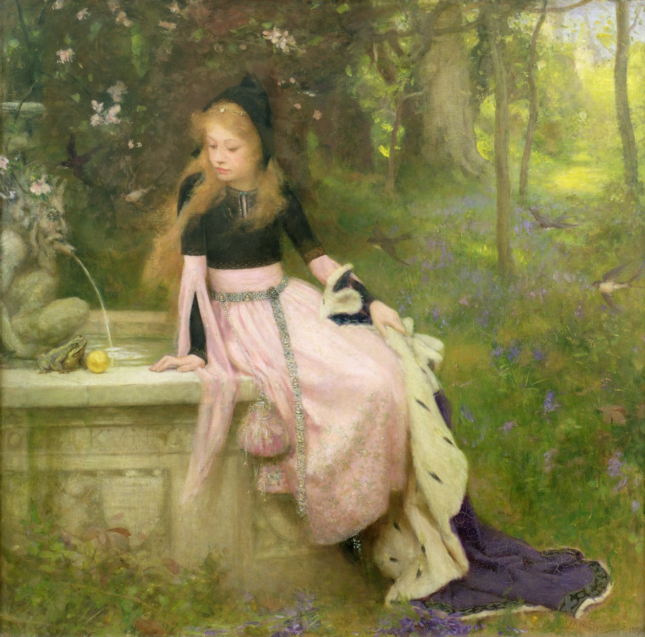 Princezna a žába, 1894 od William Robert Symonds