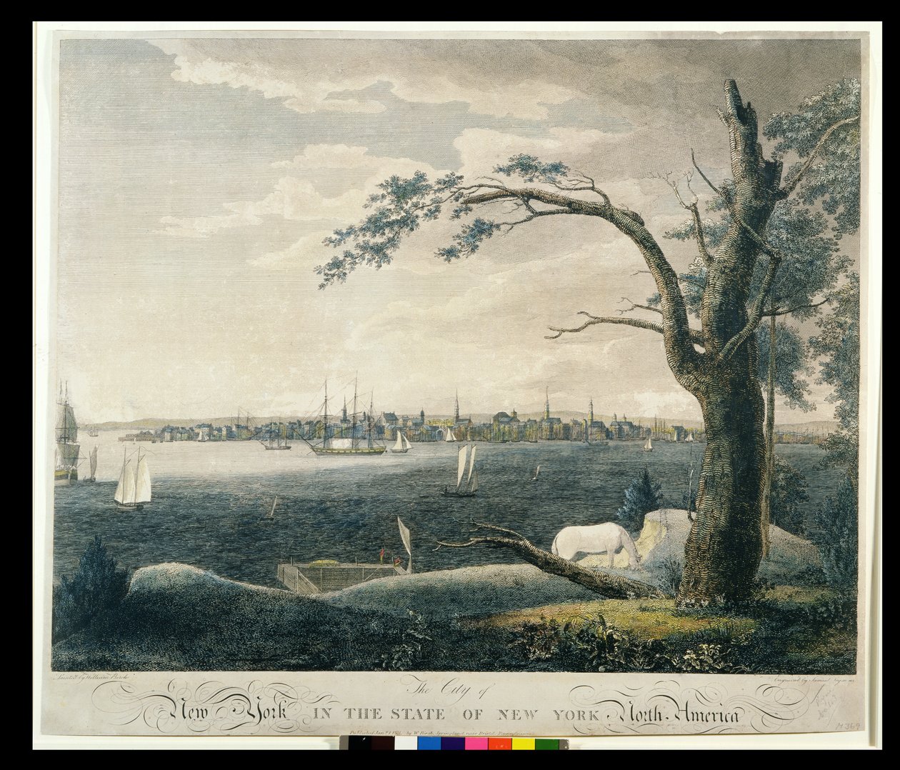Město New York ve státě New York, 1803 od William Russell Birch