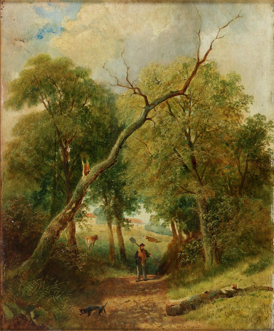 Venkovská scéna, 1864 od William Ryott