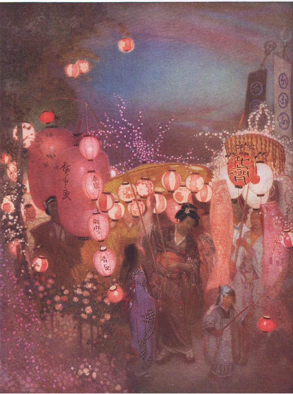Japonský festival, Bibbys Annual, 1916-1917 od William Shackleton