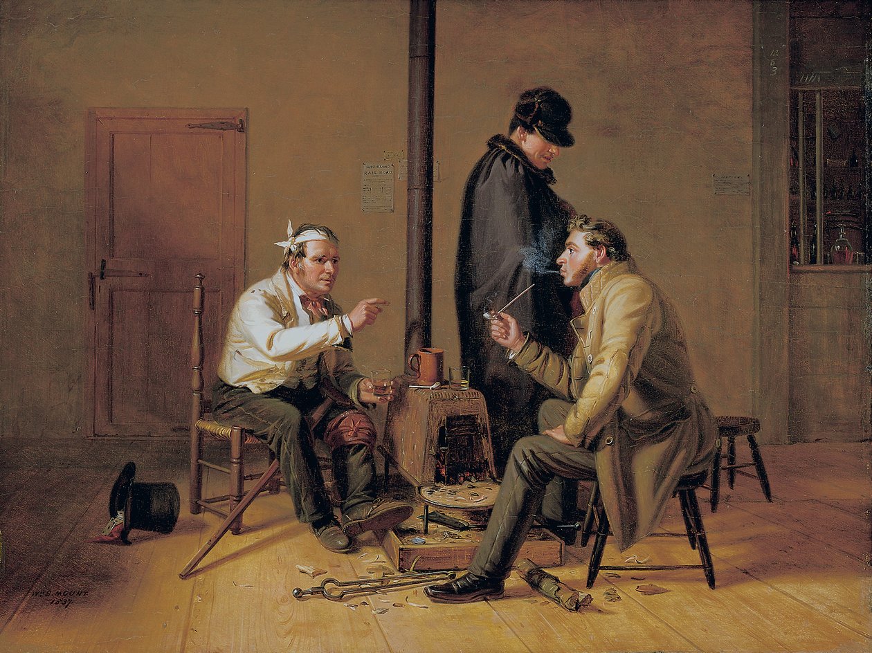 Těžký příběh - Scéna ve venkovské krčmě, 1837 od William Sidney Mount