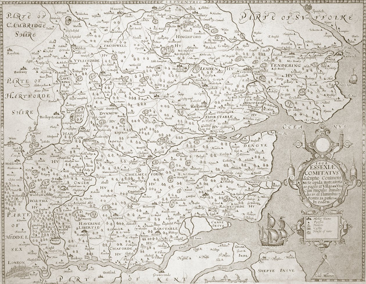 Mapa Essex, 160203 od William Smith