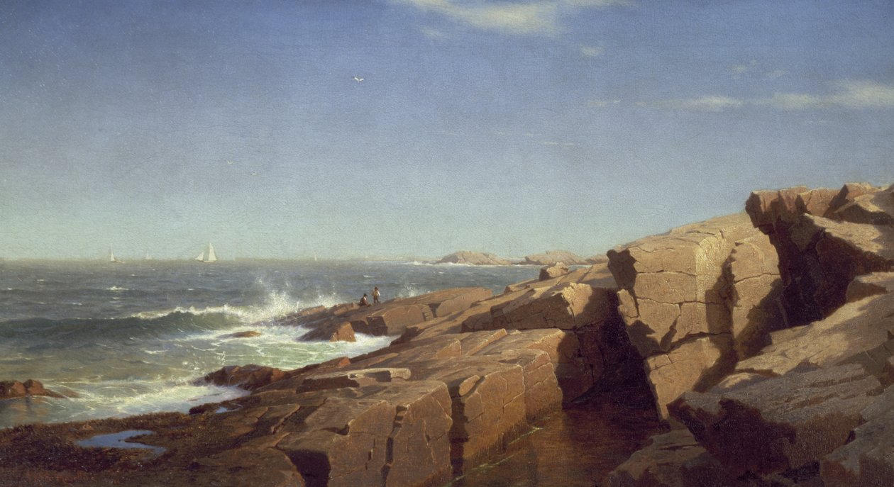 Skály v Nahantu, 1864 od William Stanley Haseltine