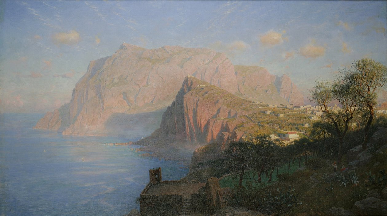 Východ slunce na Capri od William Stanley Haseltine