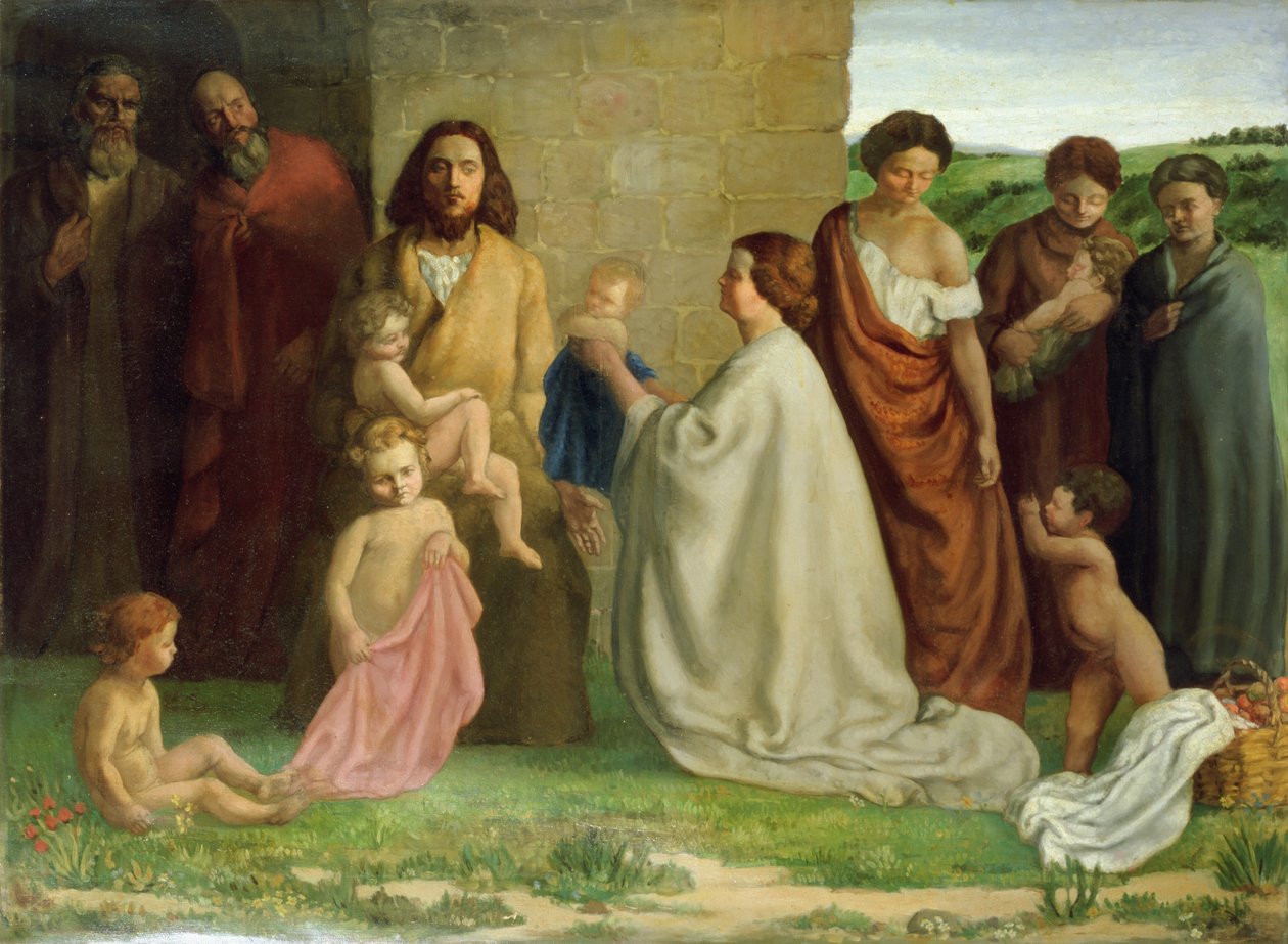 „Nechte malé děti, aby přišly ke mně“, 1905 od William Strang