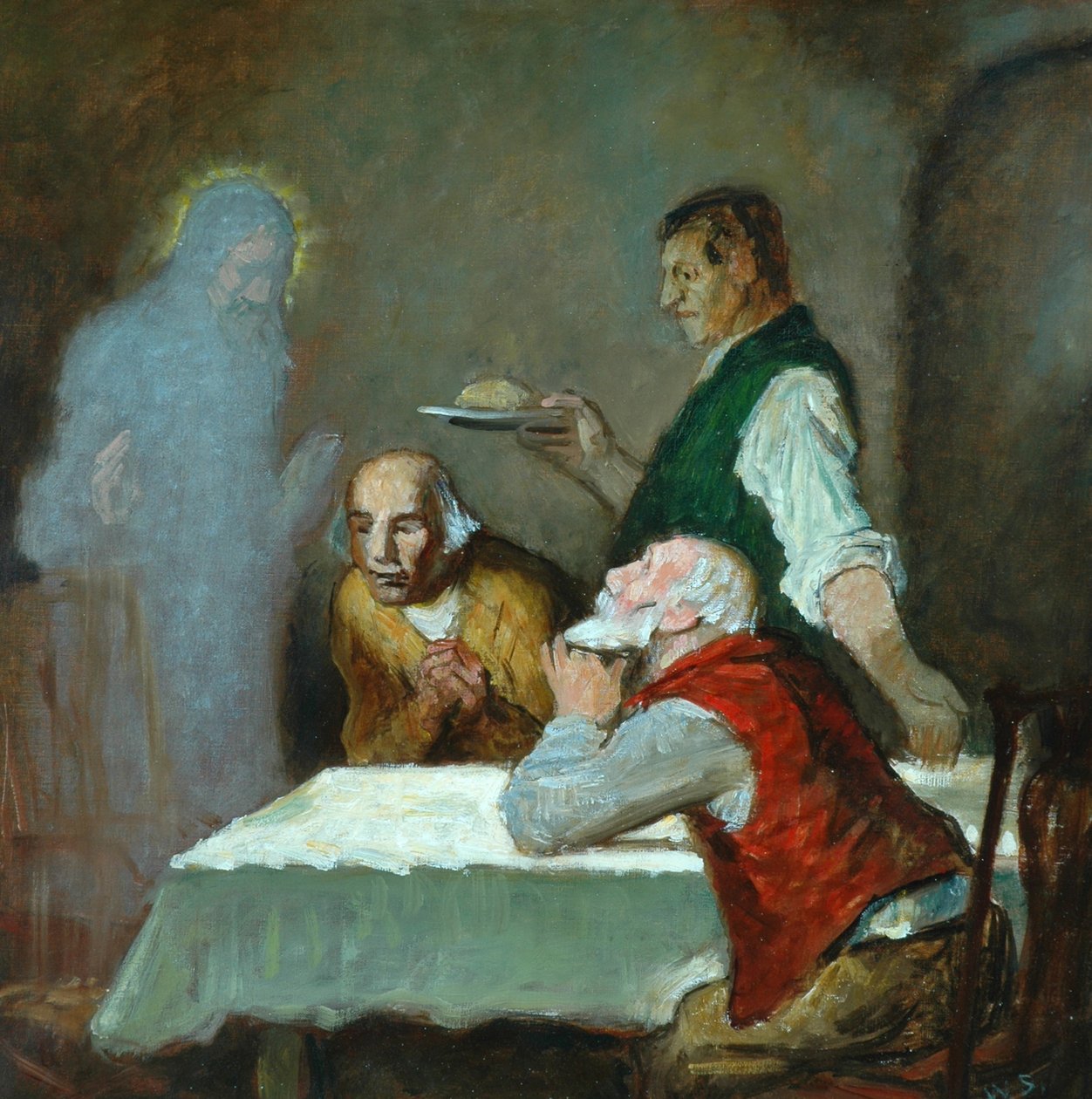 Večeře v Emauzích od William Strang