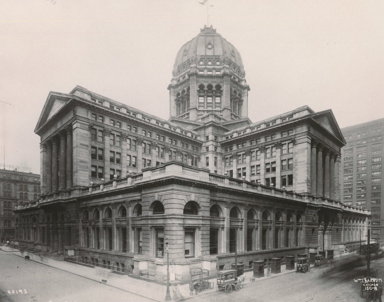 Pohled na Chicago Federal Building, 1906 od William T. Barnum