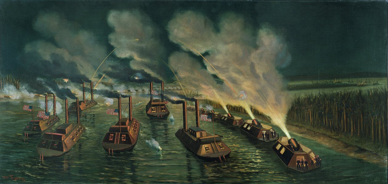 Dělové a minometné čluny na Mississippi od William Torgerson