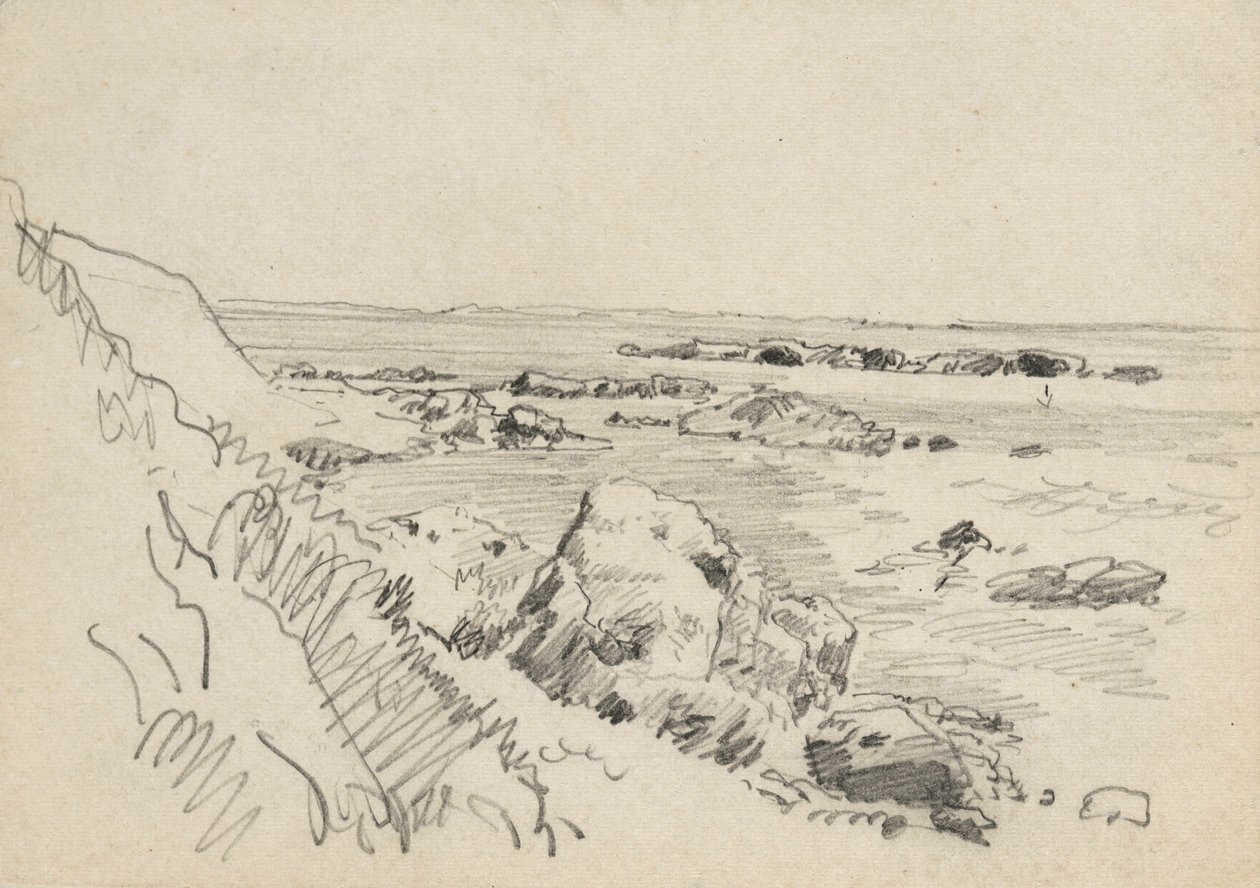 Skalnaté pobřeží od William Trost Richards