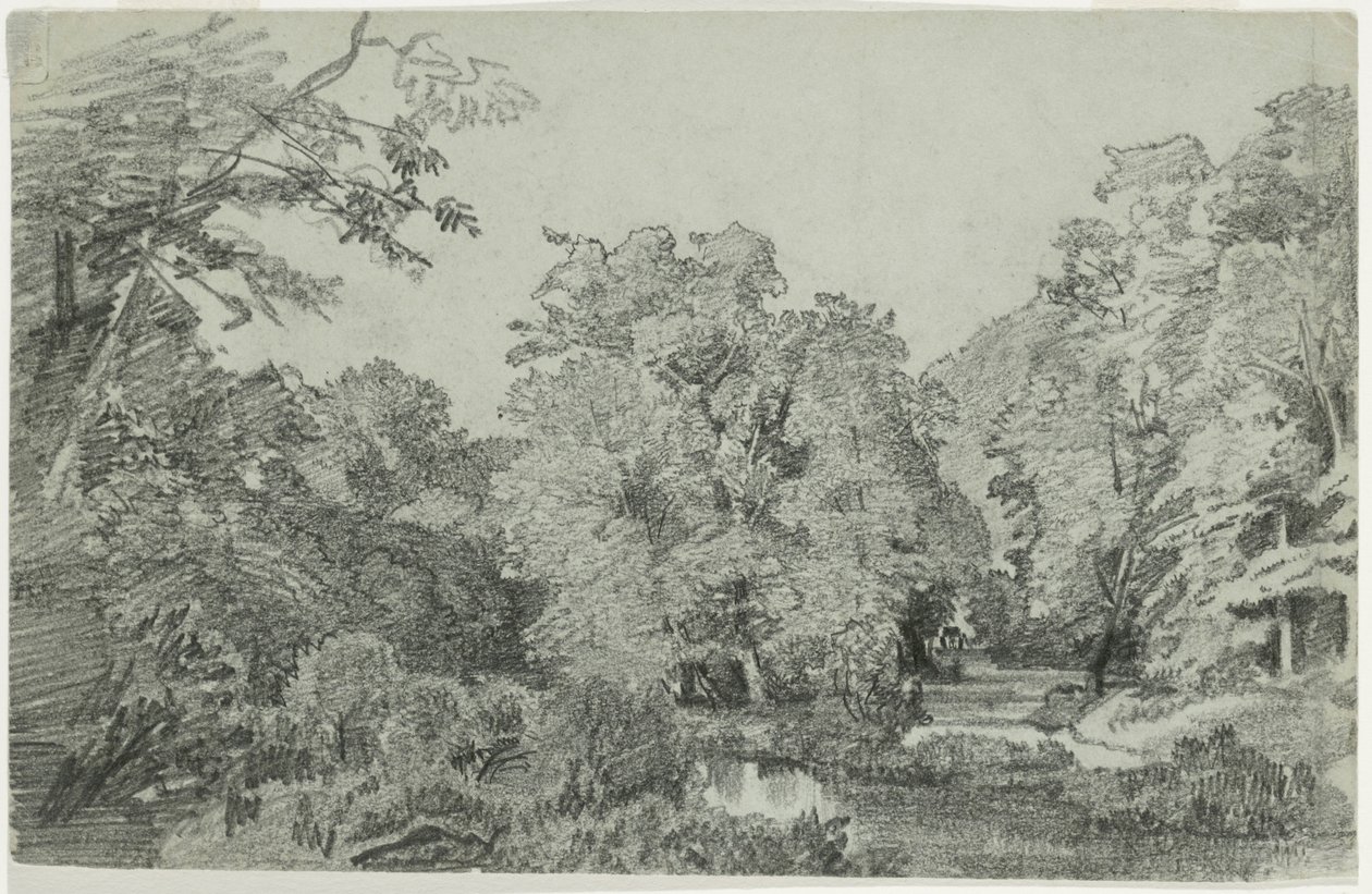 Lesní scéna s Brookem od William Trost Richards