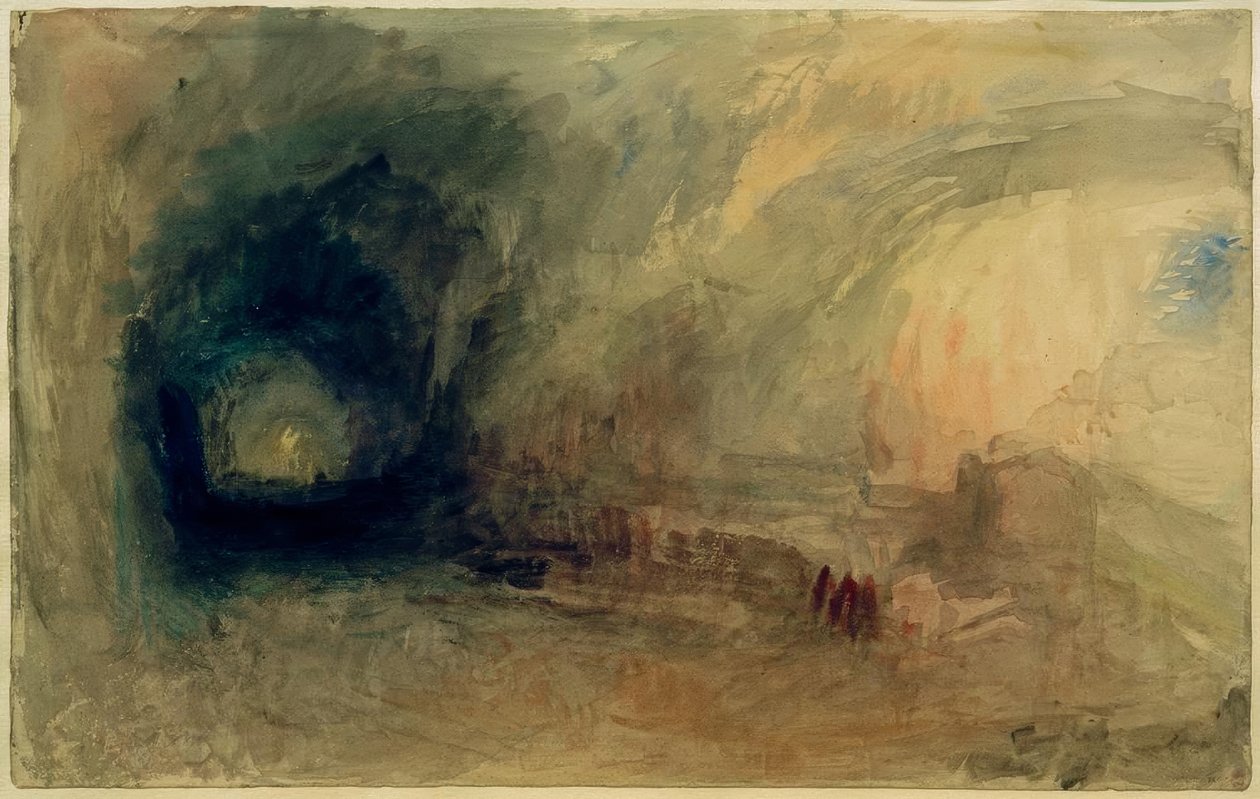 Horský průsmyk od Joseph Mallord William Turner