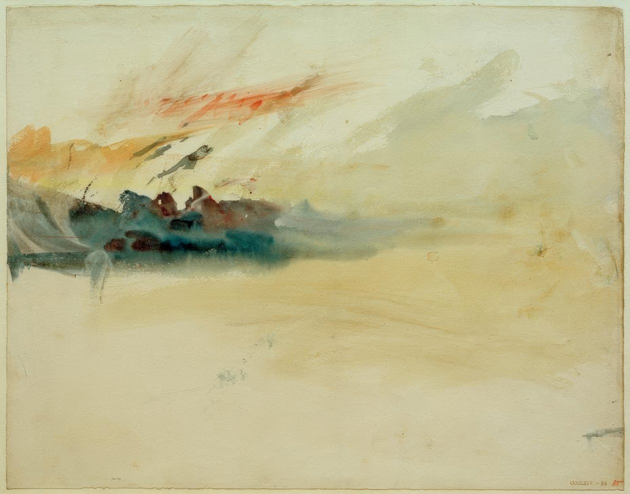 Bouřlivá obloha od Joseph Mallord William Turner