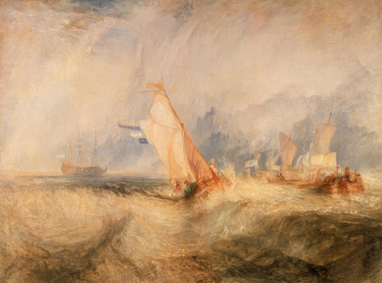 Admirál van Tromp křižuje proti větru od Joseph Mallord William Turner