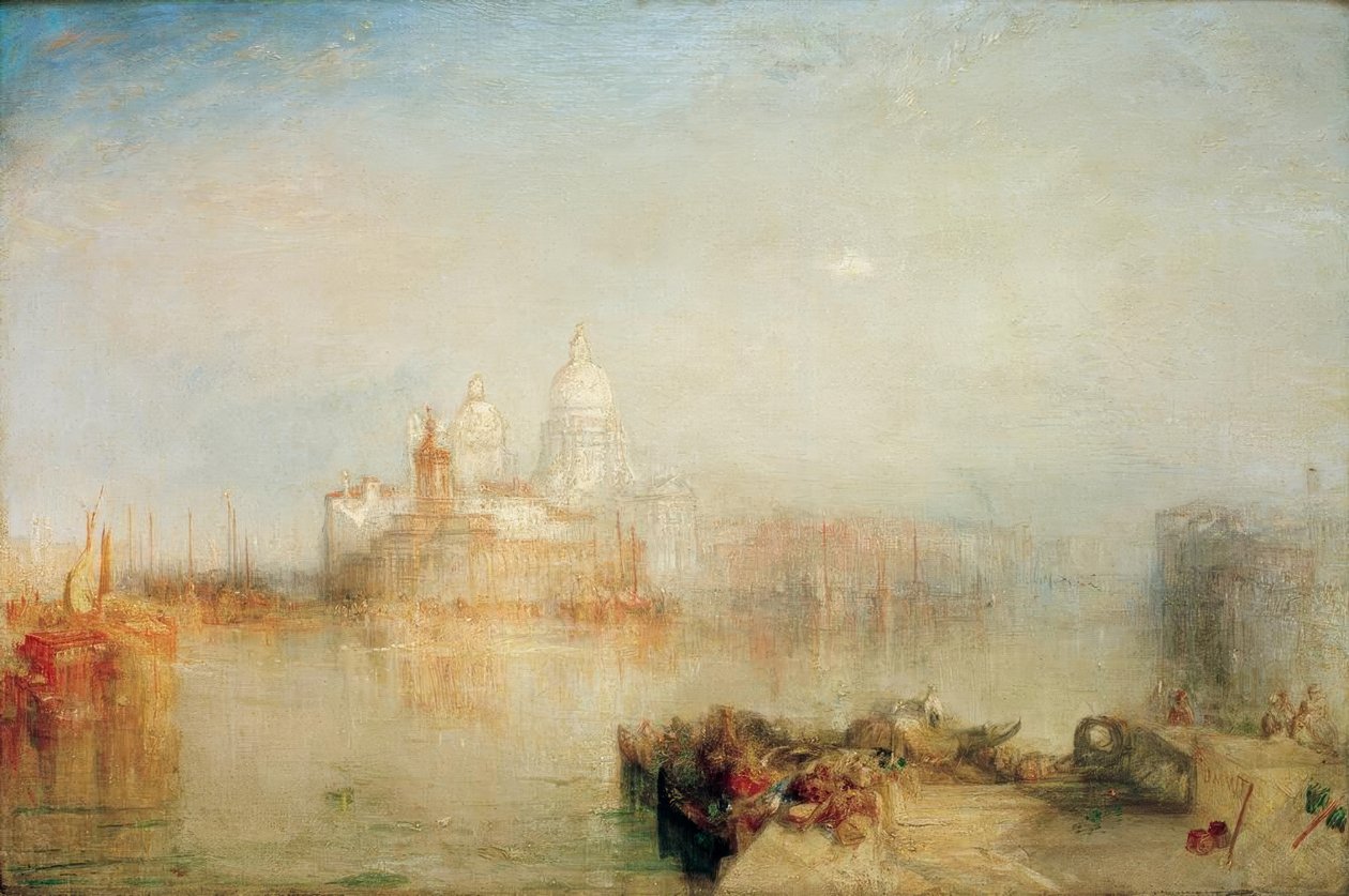 Dogana a Madonna della Salute, Benátky od Joseph Mallord William Turner