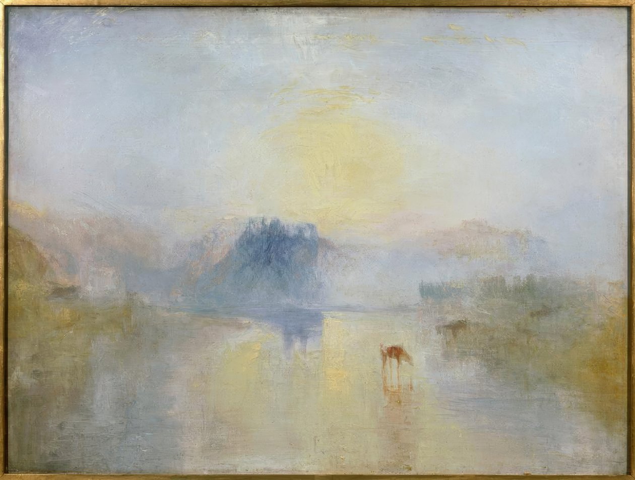 Norhamský hrad, východ slunce od Joseph Mallord William Turner
