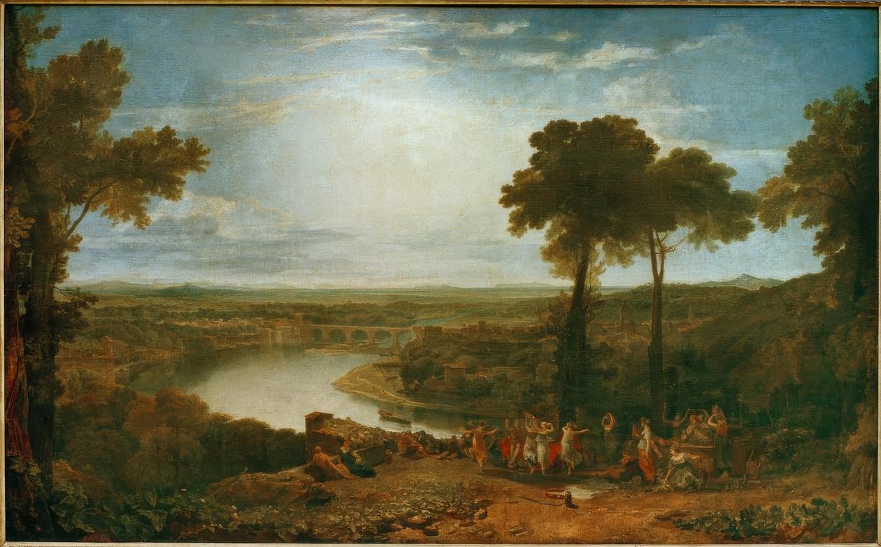 Festival při zahájení Vinobraní v Macon od Joseph Mallord William Turner
