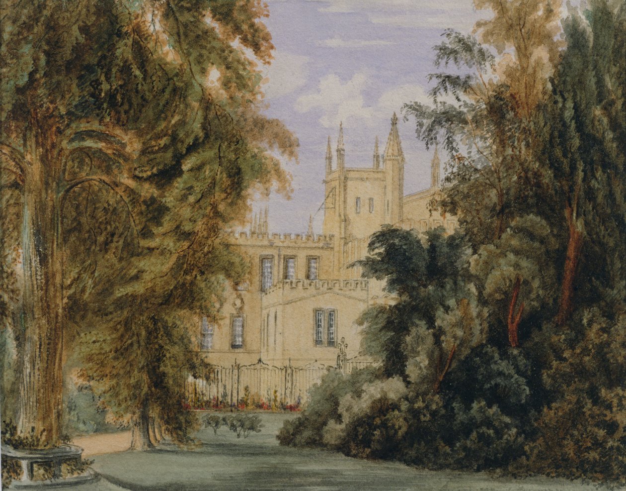The Garden Quadrangle na New College, Oxford, 1877 od Joseph Mallord William Turner
