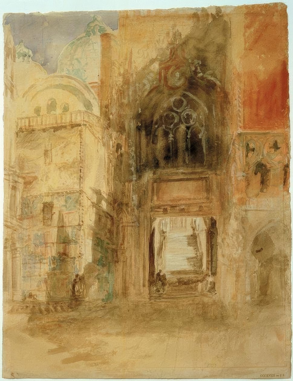 Porta della Carta, Dóžecí palác od Joseph Mallord William Turner