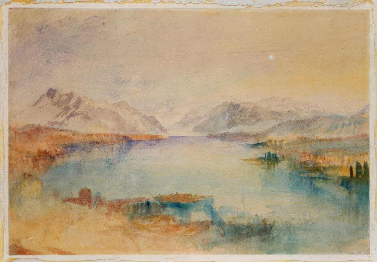 Rigi, Lucernské jezero od Joseph Mallord William Turner