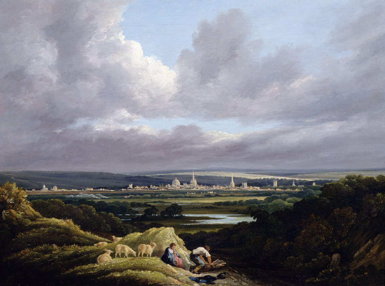 Pohled na Oxford z dálky od Joseph Mallord William Turner