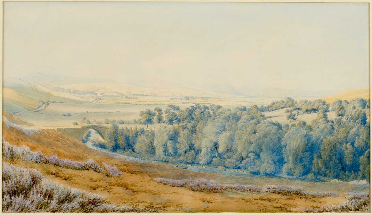 Weetwood Bridge, Northumberland (akvarel na papíře) od Joseph Mallord William Turner