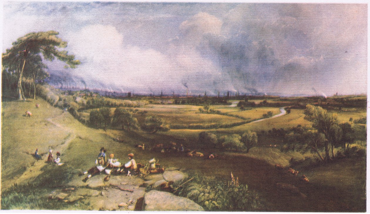 Pohled na Manchester z Higher Broughton od William Wyld