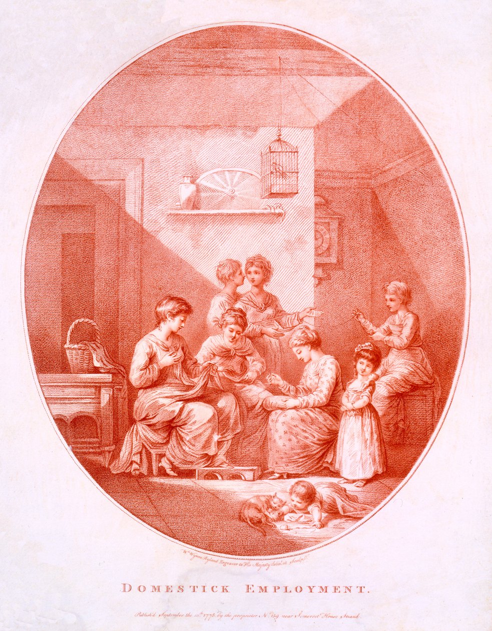 Domácí zaměstnání, 1775 od William Wynne Ryland