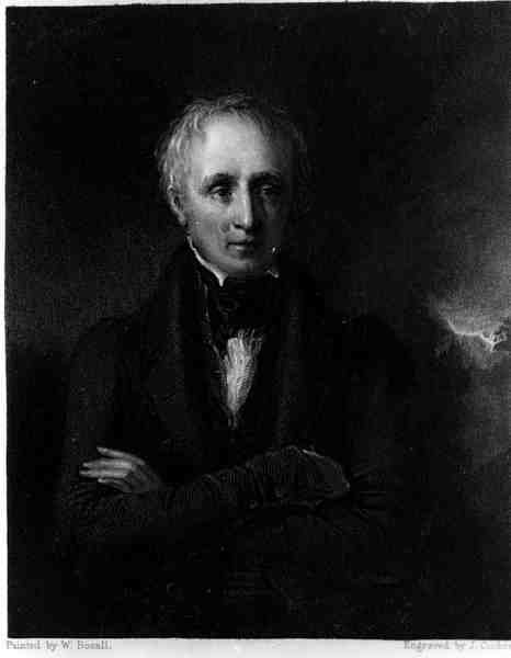 Portrét Williama Wordswortha (1770-1850), ryl J.Cochran od William after Boxall